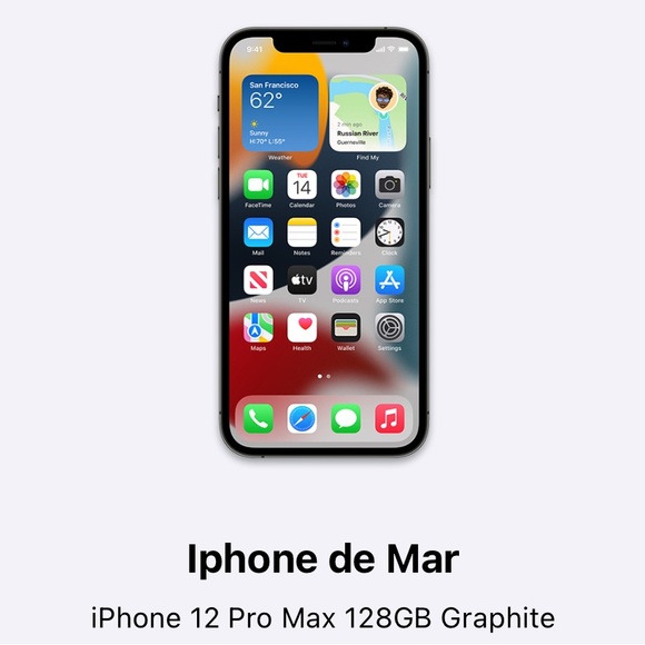 12 pro max phone SALE‼️ 128GB. NO BOX NO BOX NO BOX ONLY DE CELLPHONE AND CABLE - Picture 11 of 11